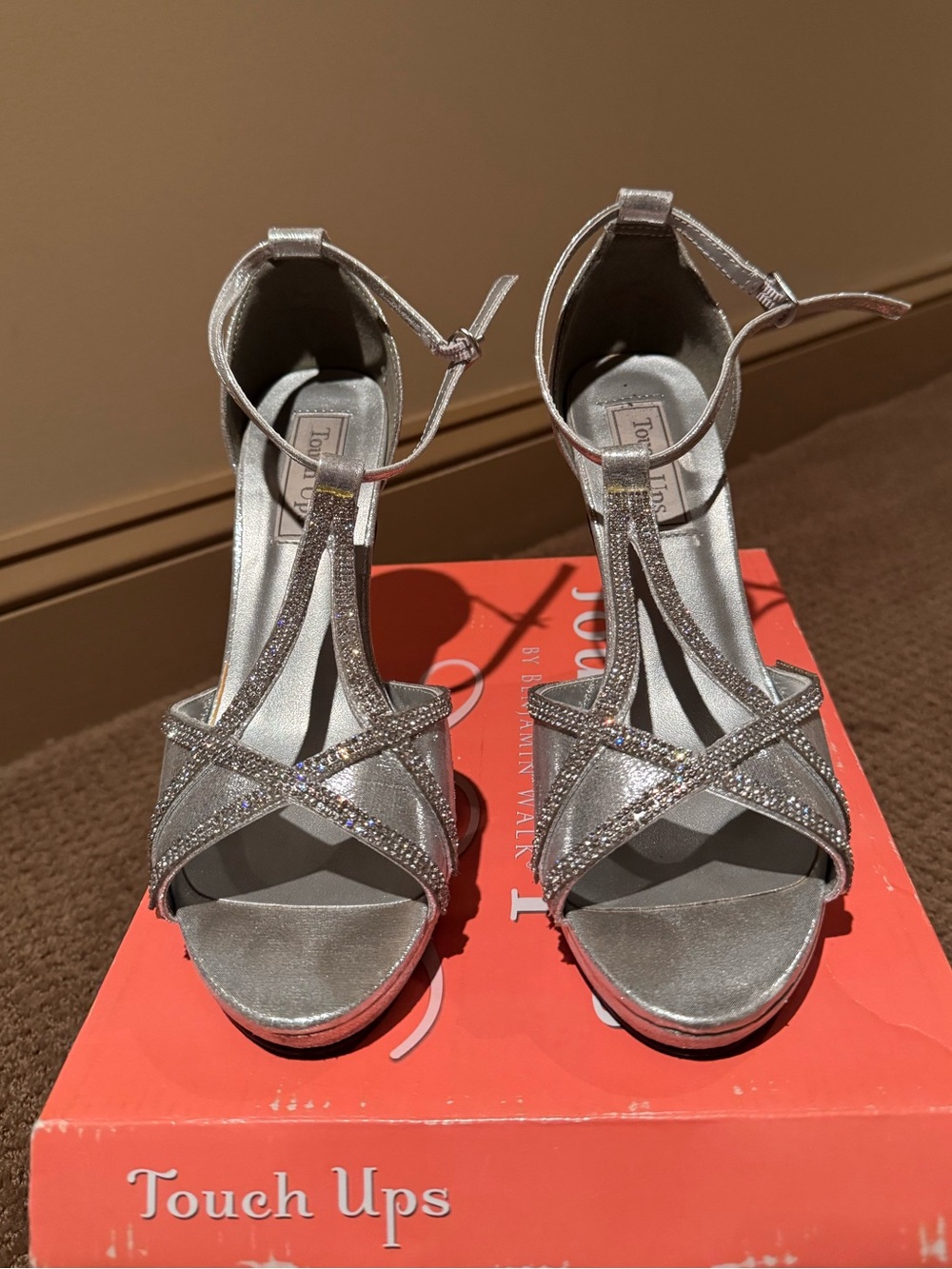 Touch Ups Silver Sparkle Heel